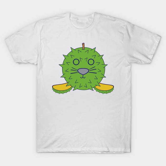 Kawaii Cute Durian Baby Seal T-Shirt by vystudio